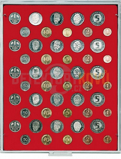 Kazeta na 5 sad německých mincí - 2207