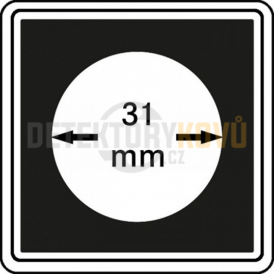 Kapsle na mince Carrée 31 mm - 4 ks