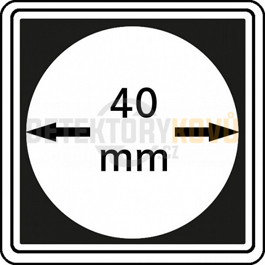 Kapsle na mince Carrée 40 mm - 4 ks