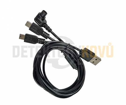 Třícestný nabíjecí kabel DEUS II - USB/3x