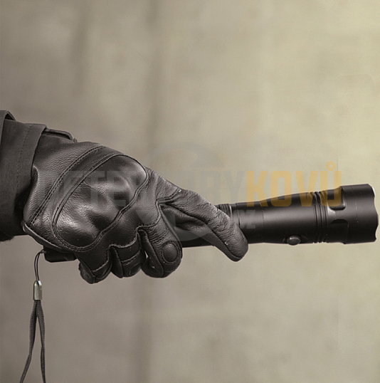 TAKTICKÉ RUKAVICE KOŽENÉ, ČERNÉ