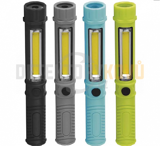 COB LED + LED ruční svítilna P3897, 230 lm, 3× AAA