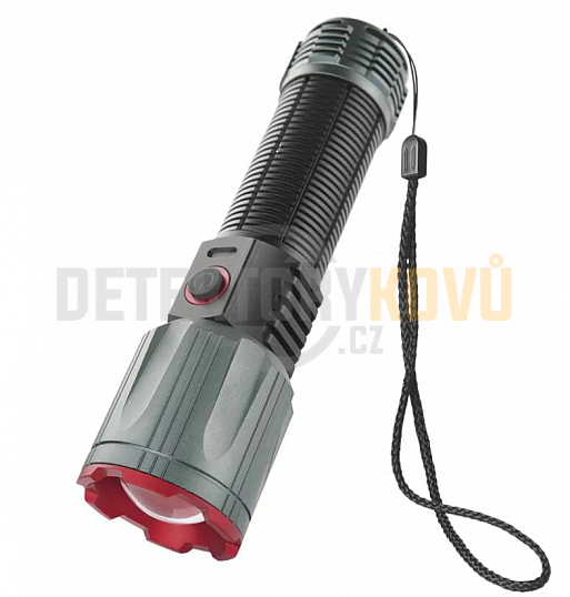 LED nabíjecí kovová svítilna 3000 lm, 5000 mAh