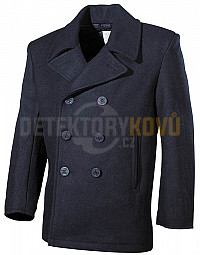 Výprodej Kabát PEA COAT Modrý