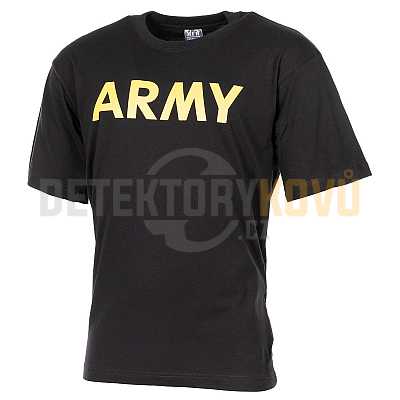 Triko Army, černé -  170g/m² - Detektory kovů
