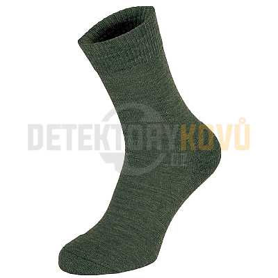 Termo ponožky MFH Merino zelené - Detektory kovů