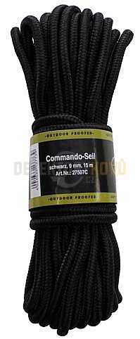 Lano Commando 15 m, 9 mm černé - Detektory kovů