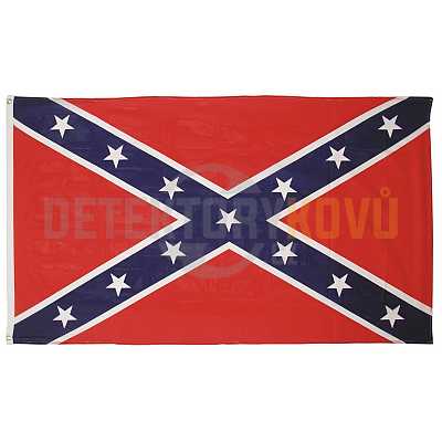 Vlajka Konfederace, 150 x 90 cm - Detektory kovů