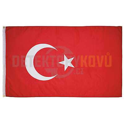 Vlajka Turecko 90 x 150 cm - Detektory kovů