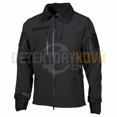 Výprodej Bunda SOFT SHELL HD, nepromokavá, černá - poslední velikost L - Detektory kovů
