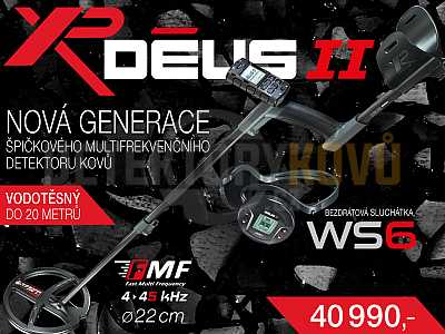 XP DEUS II 22 FMF RC WS6 - Detektory kovů