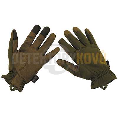 Taktické rukavice olivové - Detektory kovů