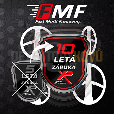 Prodloužená záruka XP na FMF cívky +5 let navíc - Detektory kovů